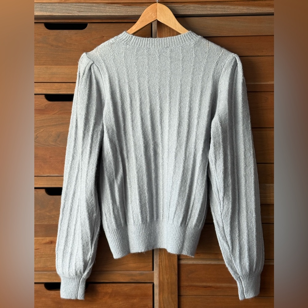 NWT Ann Taylor Ribbed Puff Sleeve Sweater Size M - Picture 4 of 7